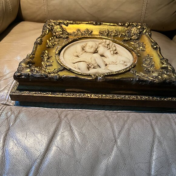 Antique Edward William Wyon marble relief plaque The Calmady Children - Picture 7 of 7